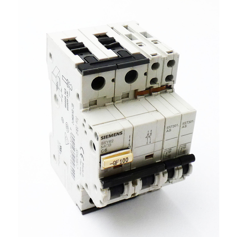 Siemens 5SY62 MCB C6 5SY6206-7 Leitungsschutzschalter + 2x 5