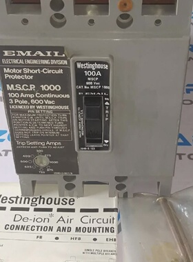 西屋MSCP1000电机短路保护膜100A600V3PM.S.C.P.1000
