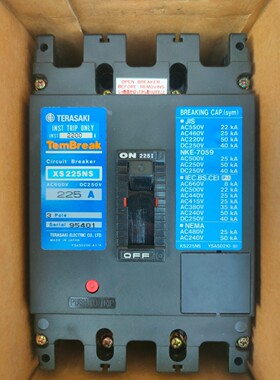 TERASAKI CIRCUIT BREAKER XS225NS 225A 3P