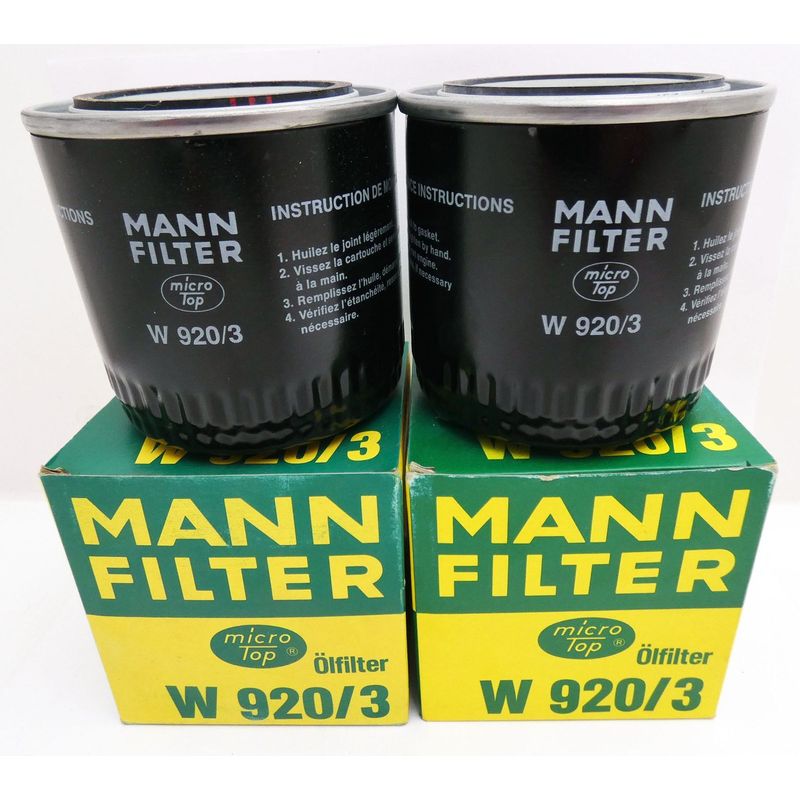 2x Mann+Hummel Mann Filter W 920/3 ?lfilter Oil Filter -unus