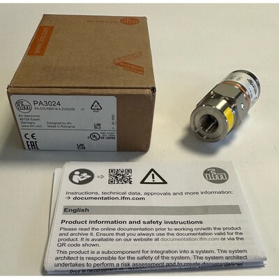 ifm Drucktransmitter / PA3024 / PA-010-RBR14-A-ZVG/US/ /V /