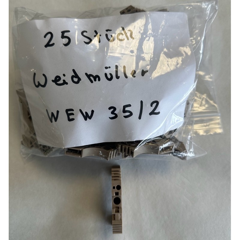 25 Stück Weidmüller Endklemme WEW 35/2