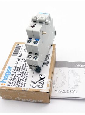 Hager CZ 001 CZ001 186001 1?+1S Hilfsschalter -unused/OVP-