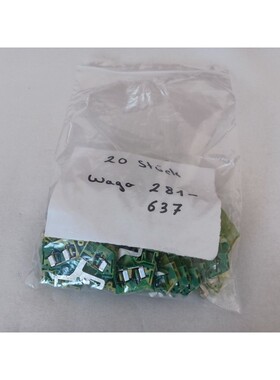 20 Stück Wago 281-637 Schutzleiterklemmen