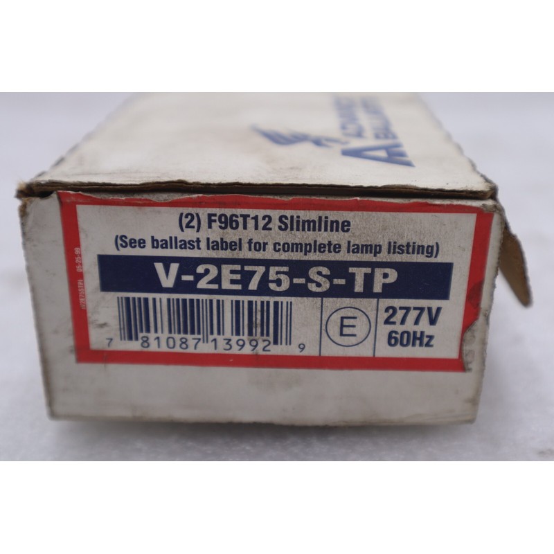 ADVANCE BALLAST V2E75-S-TP MARK III 能源服务器库存 4584