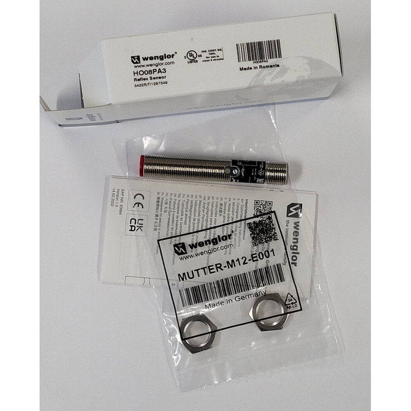 WENGLOR HO08PA3 Reflex Sensor Lichtschranke - NEU/OVP - worl