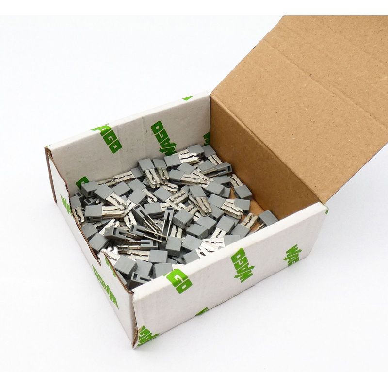 102x WAGO 51121826 Querbrücker isoliert grau Reihenklemme C