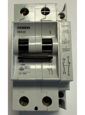 Siemens Leitungsschutzschalter / 2-polig / 400V AC / 5SX22 D