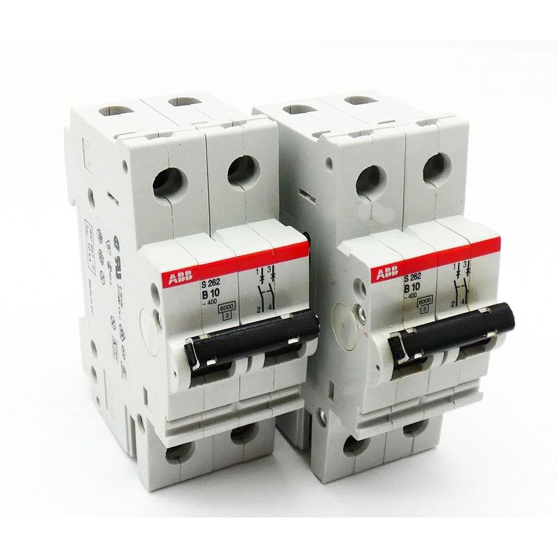 2x ABB S262 B10 S 262 B 10 Sicherungsautomat Leitungsschutzs