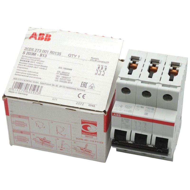 ABB S 203M-B13 2CDS273001R0135 Sicherungsautomat / Circuit b