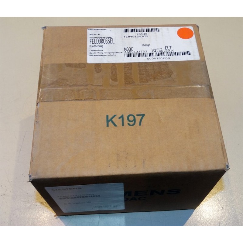 Siemens 4EM4912-1CB00 4EM4 912-1CB00 Felddrossel -unused/OVP