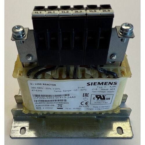 Siemens Netzdrossel / 3~ Line Reactor / 4,0 A / 6SL3203-0CE1