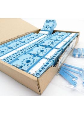 10x Comat Releco S3-M 1847 10A 11-polig blau Systemsockel -u