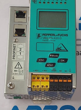 PepperlFuchs VBGPNK20D ASi PROFINET Gateway Ethernet Module