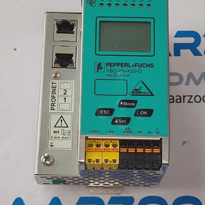 PepperlFuchs VBGPNK20D ASi PROFINET Gateway Ethernet Module