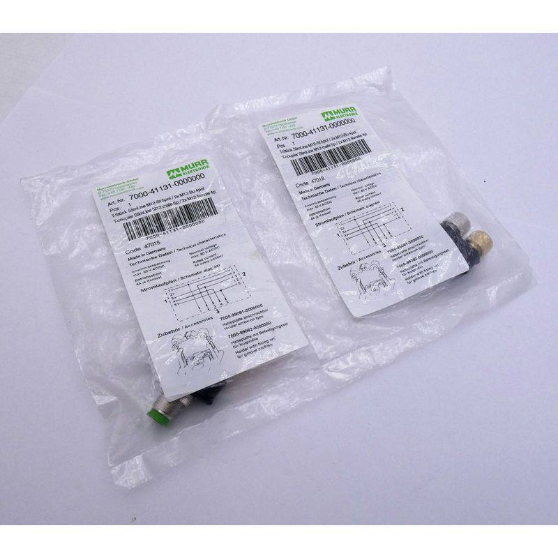2x Murr Elektronik 7000-4113-0000000 T-Stück SlimLine -unus