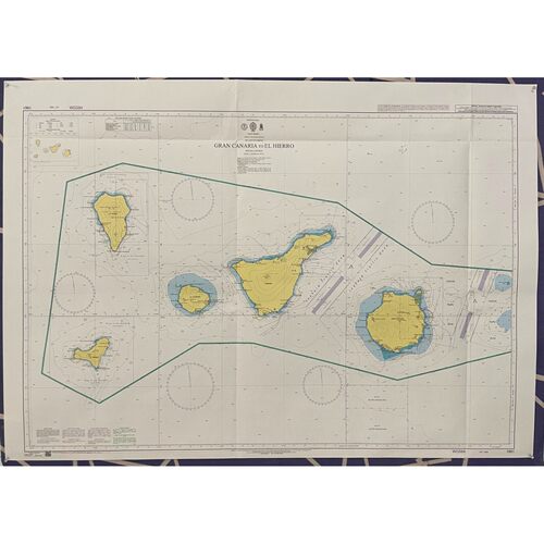 Admiralty 1861 North Atlantic Ocean Islas Canarias Gran Cana