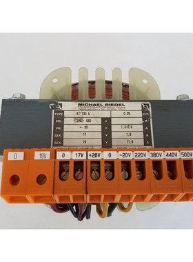 Transformator Michael Riedel EI 130A Pri. 220-530V AC / Sec.