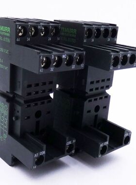 2x Murr Elektronik 61300 250 V AC Relaissockelbaustein -unus