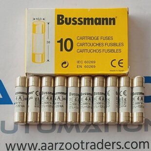 Set Di 5 Scatola Bussmann 4A IEC60269 Cartuccia Fusibili C10