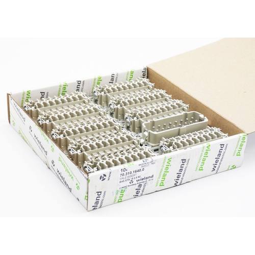 10x Wieland 70.310.1640.0 7031016400 600V 16A Steckereinsatz