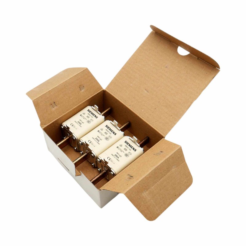 3x Siemens 3NA3 140 NH1 200A-gG 500V Sicherungseinsatz/ Fuse