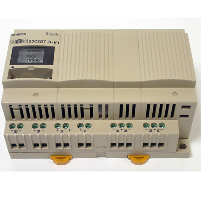OMRON ZEN 20C2DT-D-V1 CPU UNIT LCD DISPLAY 24Vdc PROGRAMMABL