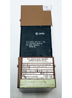 SOLA 63-23-112-4 120V HARDWIRED REGULATOR INPUT 120-480V OUT