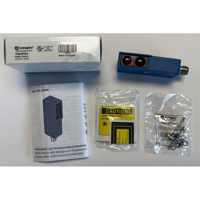 Wenglor Reflexsensor  1030V DC  200 mm  100mA  YN33PA3  Neu