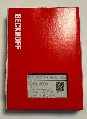 Beckhoff EtherCAT-Klemme / 4-Kanal-Analog-Eingang / EL3004 /