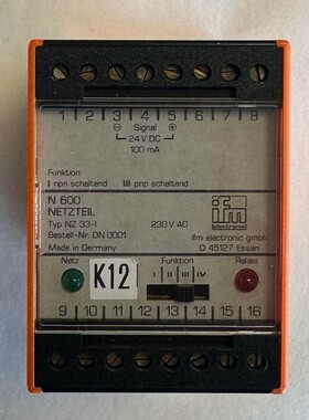 IFM Electronic Netzteil N 600 / NZ 33-I / DN0001 / 230 V AC