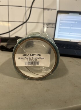 绿色粉末涂层盘 GD-3.000-100 全新!! 7 个角色,每卷 100 张贴纸