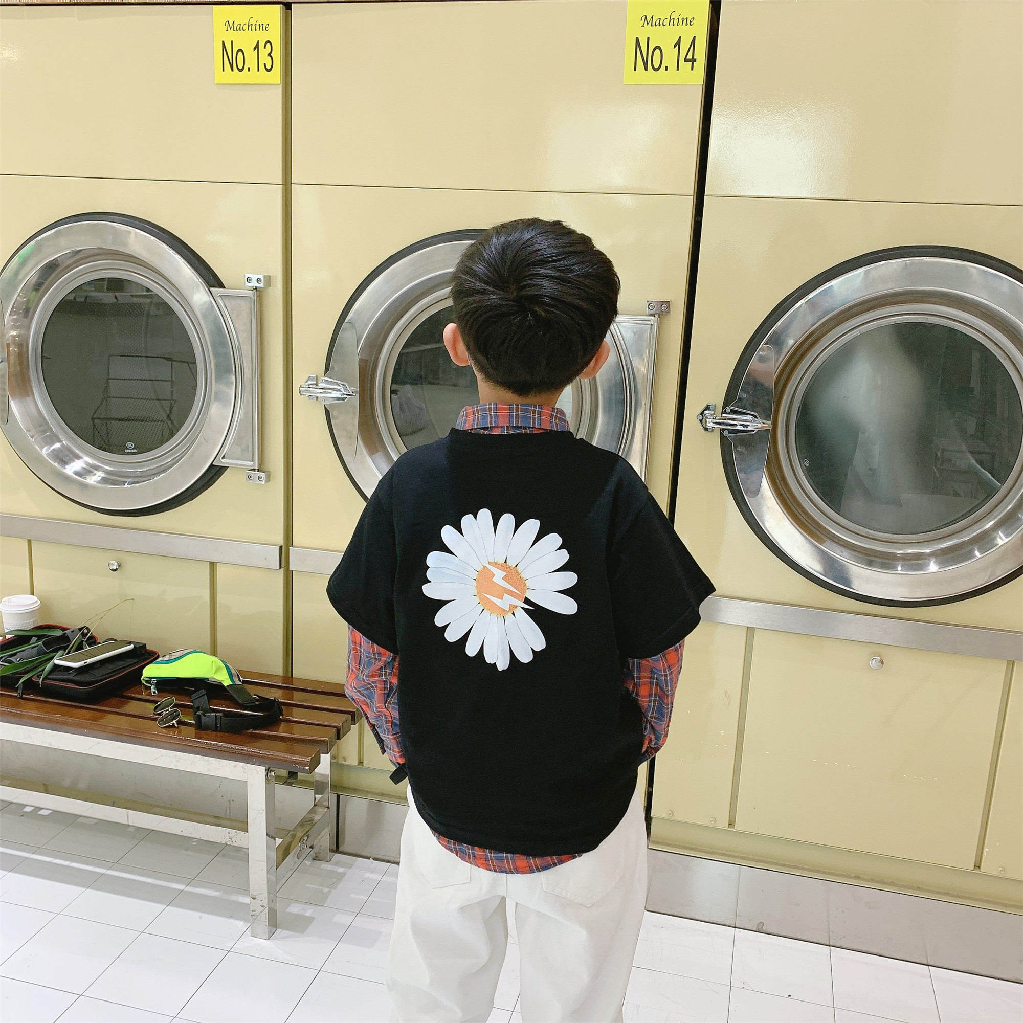 男童春夏潮牌短袖 中大童圆领打底衫 儿童棉质上衣T恤童装
