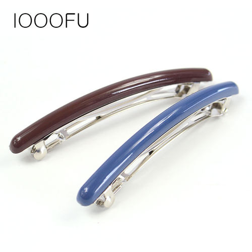 亮面大号复古风网红弹片马尾夹