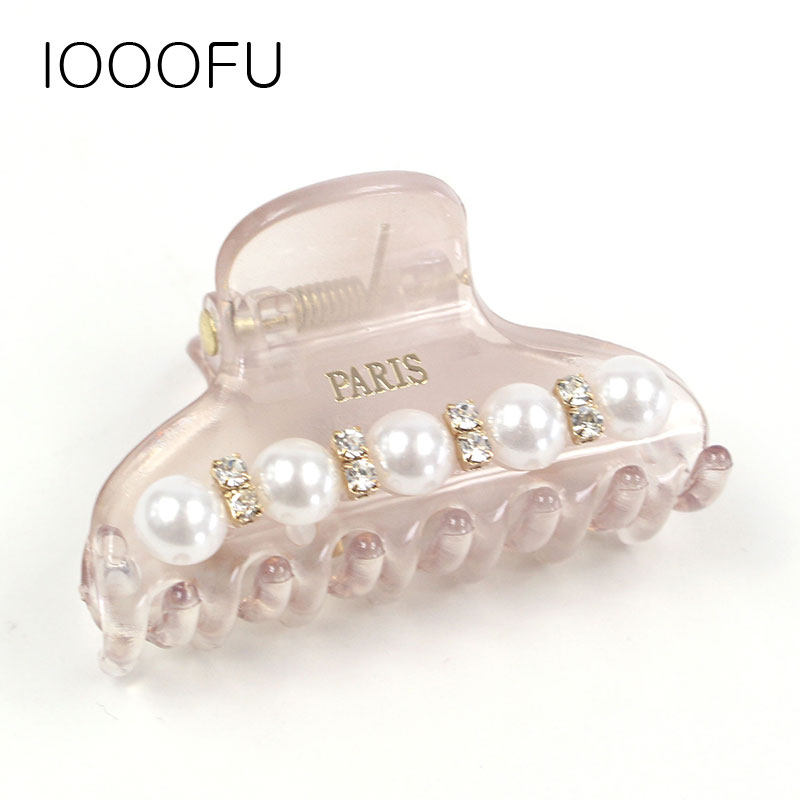 韩国珍珠水钻顶夹 小抓夹发饰小号 浅粉色可爱中号发抓半抓卡刘海,饰品/流行首饰/时尚饰品新,发饰,淘宝优惠券,粉丝福利购,淘宝优惠卷