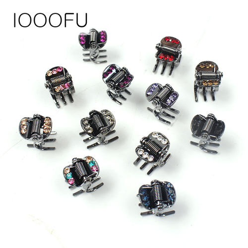 迷你小抓夹合金水钻卡刘海小顶夹