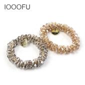 名家韩国水晶感亮闪闪发绳弹力皮筋成人头绳日韩珍珠发饰头饰手链