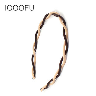 波浪交叉麻花发箍 韩国带细齿轮头箍发卡齿梳 压碎发洗脸发箍撞色