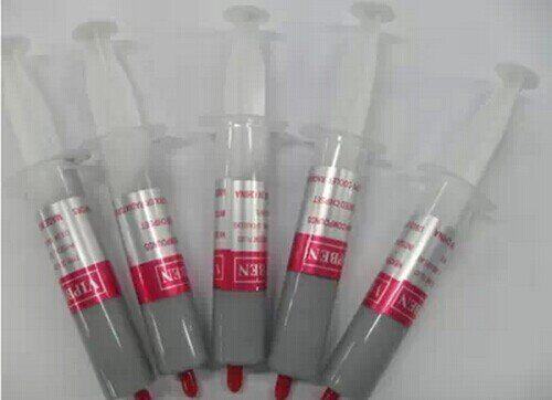 含银灰色大支针筒式 导热硅胶 硅脂 CPU 显卡 散热膏 导热膏