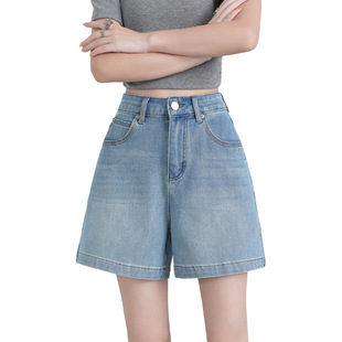 9422四面弹立体线高腰显瘦牛仔短裤 2026新款 a字裤 子夏日 女夏薄款