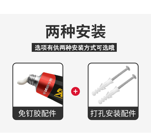 厨房收纳架 定制304不锈钢墙上免打孔微波炉置物架壁挂烤箱悬挂式