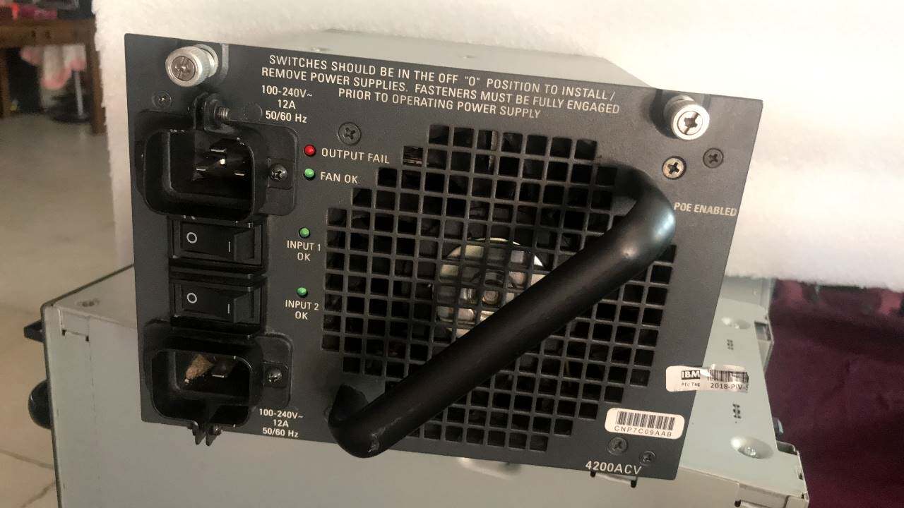 pwr-c45-4200acv电源4500e系列交换机4200w思科设备aps-200