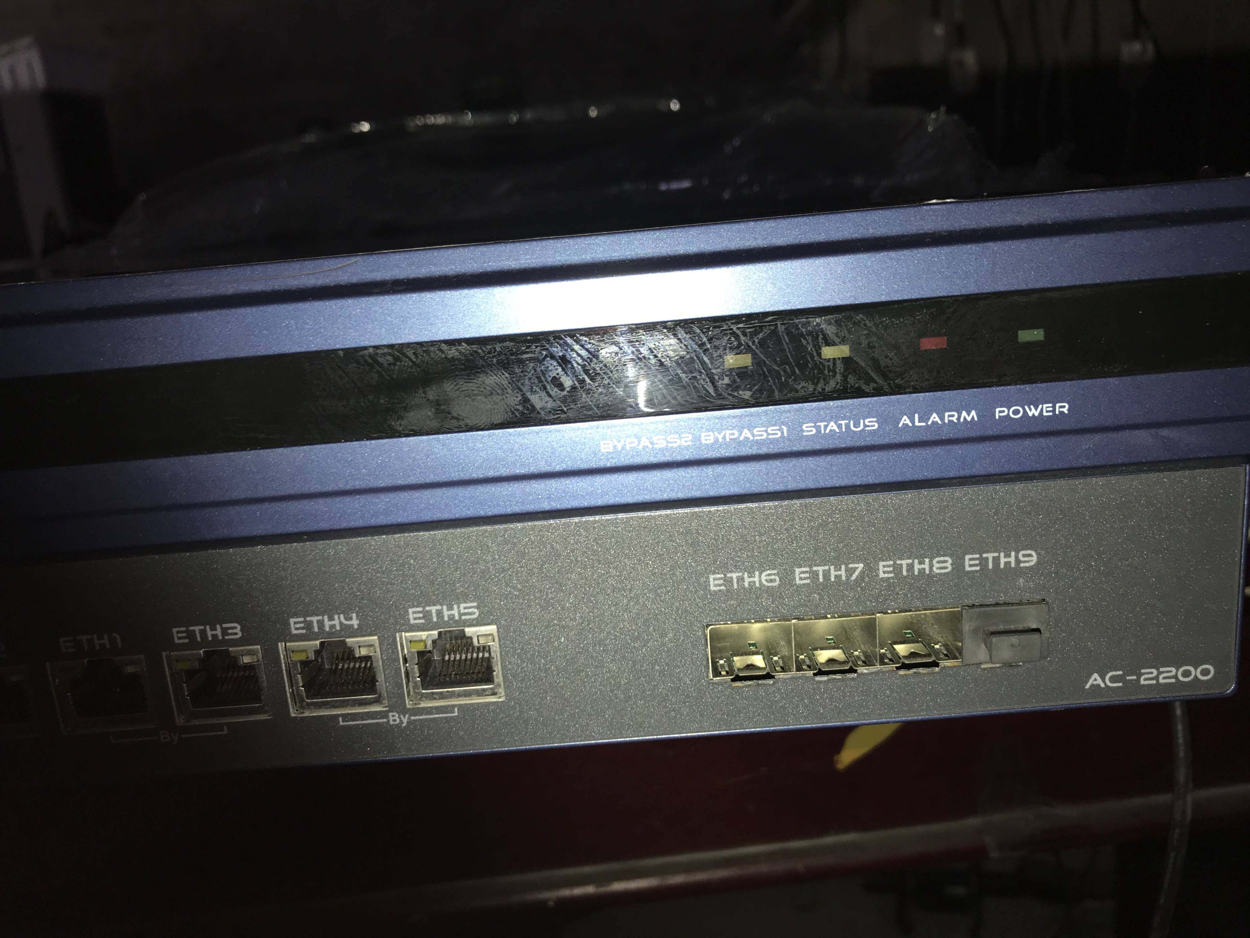 深信服ac-2200上网行为管理北京现货2u 机器