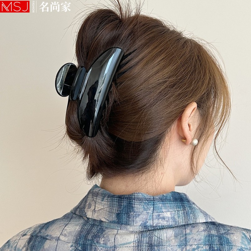 名尚家新款气质半圆弧形发夹女