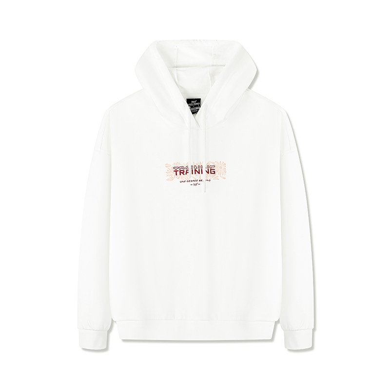 361运动卫衣女士2026春季新款加绒保暖连帽套头卫衣宽松休闲上衣