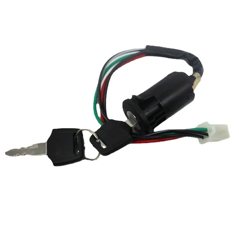 越野摩托ATV四轮沙滩车配件 五线三档点火启动开关电门锁钥匙大灯