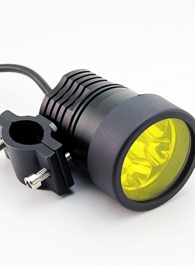 摩托车射灯灯罩黄色灯罩 无损安装 套上变黄光