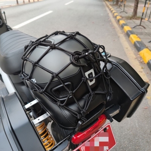 摩托车装备头盔网行李绳地平线油箱网套后座固定弹力网兜