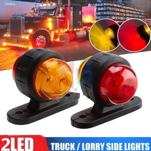 货车顶灯24v油罐车轮廓灯货箱中集挂车示宽灯橡皮边灯led防水高亮