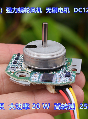 日本 Nidec 无刷电机 带驱动板 DC12V 大功率 20W 高速 25800 转